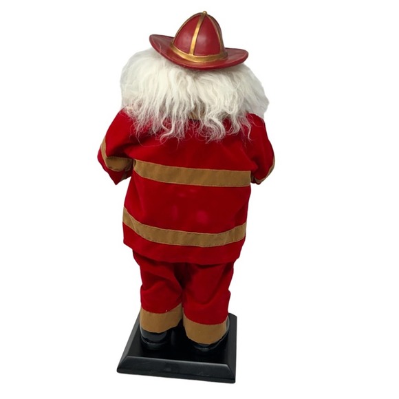 Fireman Santa Fire Hose Hydrant Christmas Firefighter Decor - Picture 3 of 13